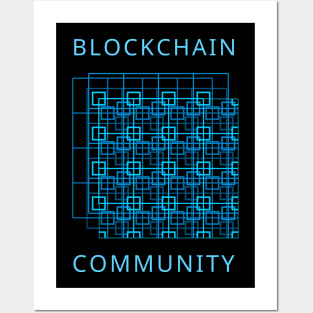 Blockchain Community - Bitcoin Crypto Posters and Art